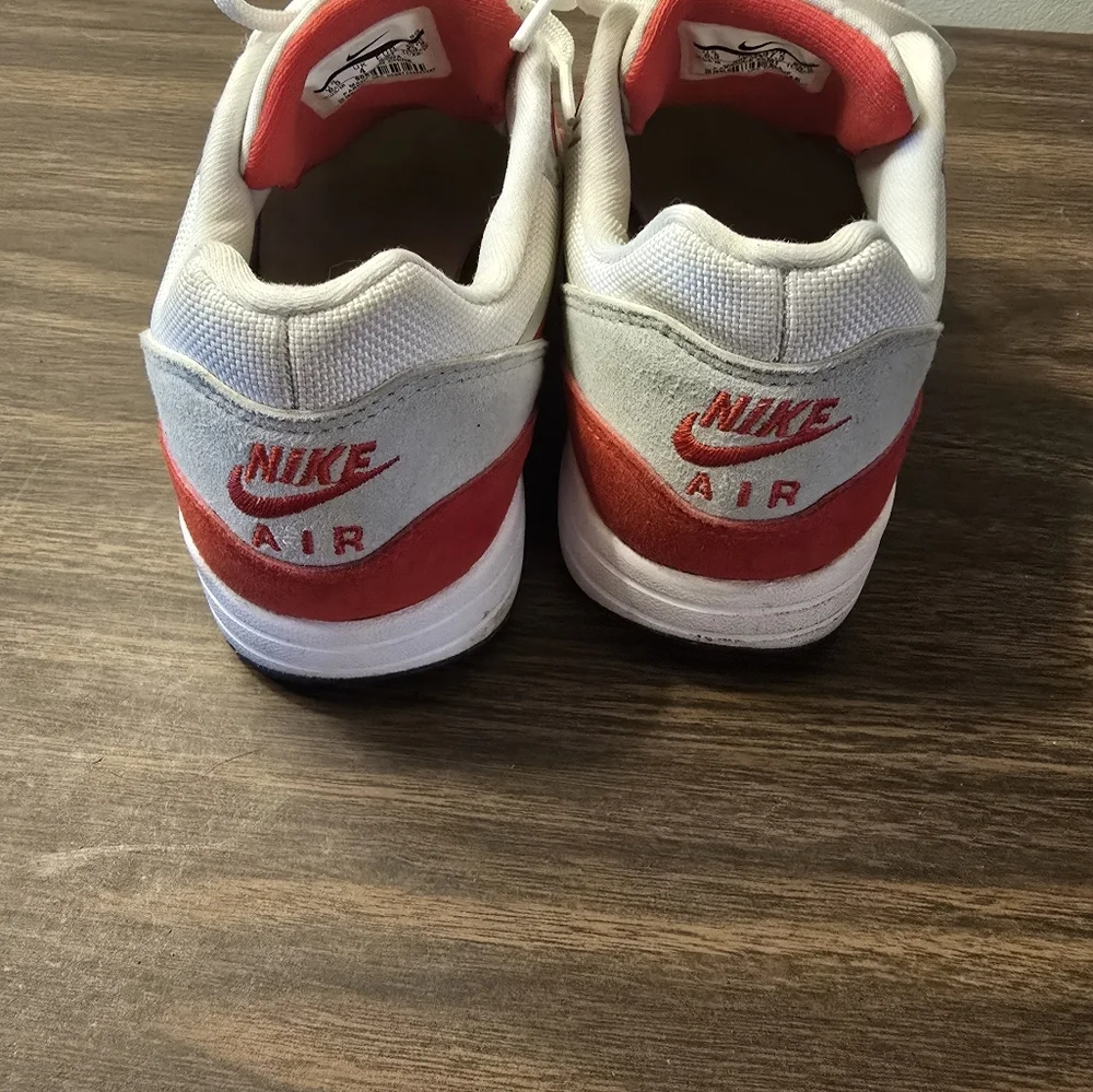 Nike Red and White Athletic Shoes Womens 6.5